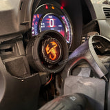 Carbon fiber internal turbo pressure gauge 500 Abarth