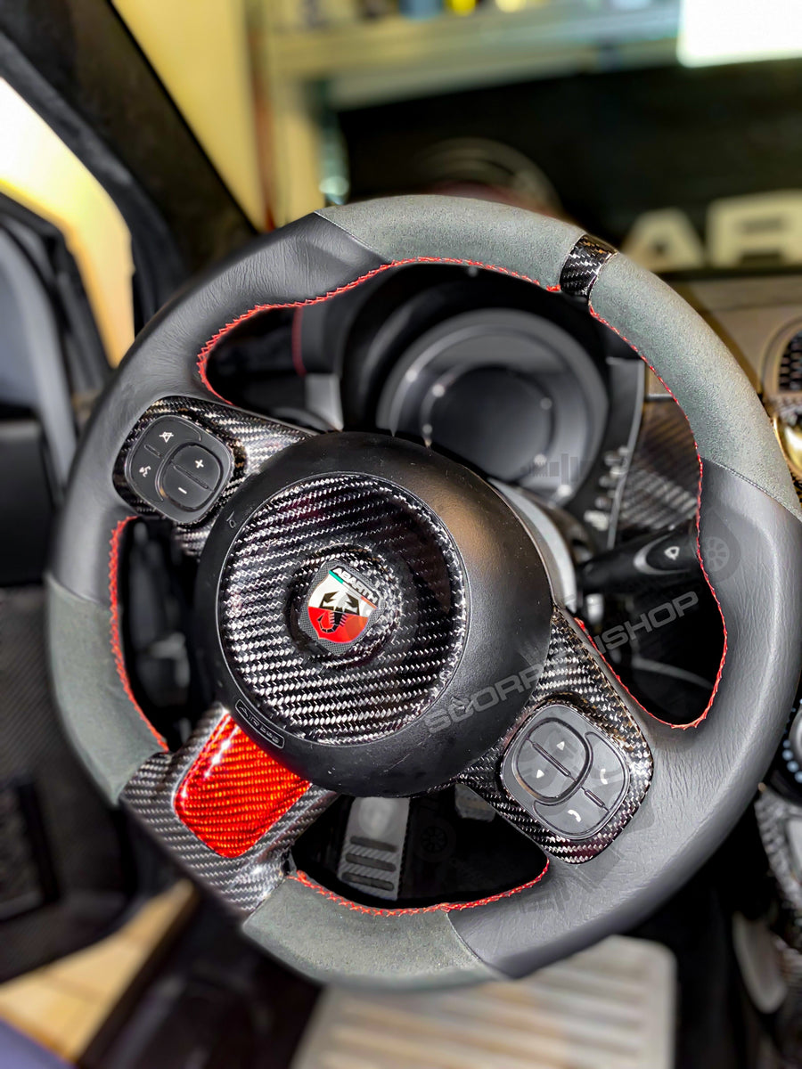 Cover carbonio completa airbag volante Fiat-Abarth 500 – ScorpionShop