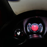 Carbon fiber internal turbo pressure gauge 500 Abarth