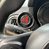 Carbon fiber internal turbo pressure gauge 500 Abarth
