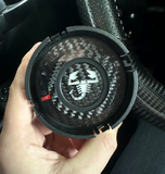 Carbon fiber internal turbo pressure gauge 500 Abarth