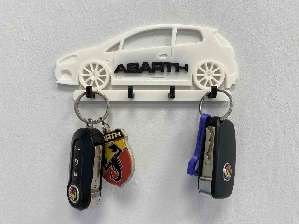 Abarth wall key ring