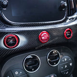 Carbon ring for dashboard button 500