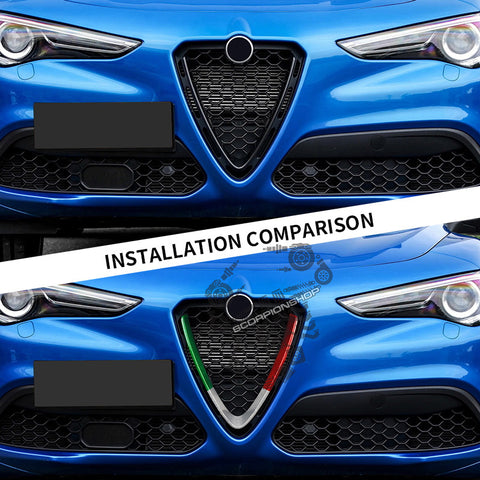 Cover carbonio molura griglia Giulia/Stelvio
