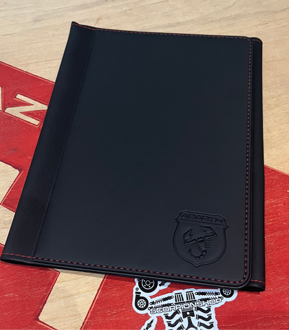 Abarth leather document holder