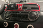 Carbon resin dashboard cover for 500 Abarth pre restyling