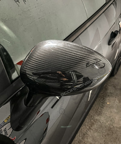 Carbon cover for 500 Abarth mirror caps