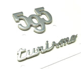 Abarth 595 competition logo written badge