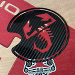 500 Abarth petrol hatch carbon cover
