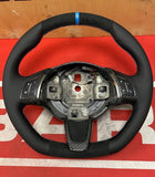 500 Abarth steering wheel button carbon cover