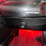 Cover carbonio cassetto cruscotto 595 Abarth