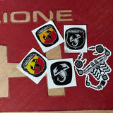 Resin-coated sticker Abarth logo