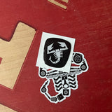 Resin-coated sticker Abarth logo