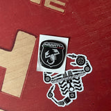 Resin-coated sticker Abarth logo