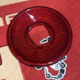 Complete carbon fiber cover for Fiat-Abarth 500 steering wheel airbag