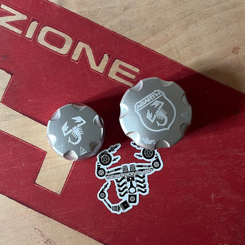 Aluminum cap oil water engine 500 Abarth