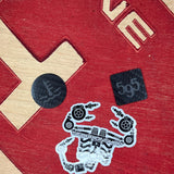 Abarth carbon fiber water tray