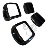Cover carbonio maniglie sedili stock