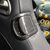 Cover carbonio maniglie sedili stock
