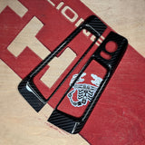Cover carbonio poggiabraccio porta 500 Abarth