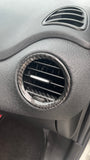 Complete carbon air vent cover for 500 Abarth