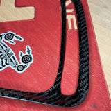 Cover carbonio paraurti post prerestyling 500 Abarth