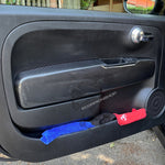 Cover carbonio poggiabraccio pannello porta 500 Abarth