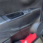 Cover carbonio poggiabraccio pannello porta 500 Abarth