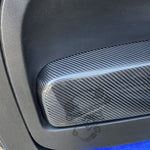 Cover carbonio poggiabraccio pannello porta 500 Abarth