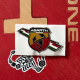 logo laterale saetta Abarth