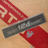 Official Abarth license plate cover
