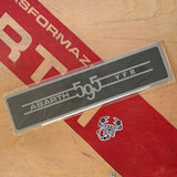 Official Abarth license plate cover