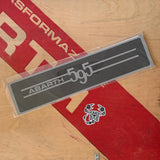 Official Abarth license plate cover