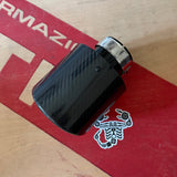 Carbon exhaust tips
