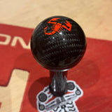 500 Abarth carbon gear knob