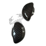 Carbon fiber seat belt fastening cover
