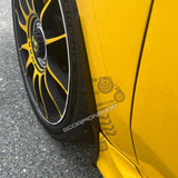 carbon wheel arch splash guards for 500