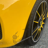 carbon wheel arch splash guards for 500