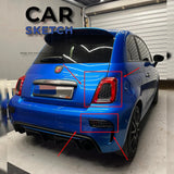 Abarth 595/695 Rear Reflectors and Taillights Honeycomb Inserts/Louvers
