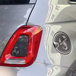 500 Abarth petrol hatch carbon cover