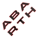 Abarth written on bumper grille