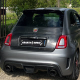 500 Abarth carbon fiber trunk lid