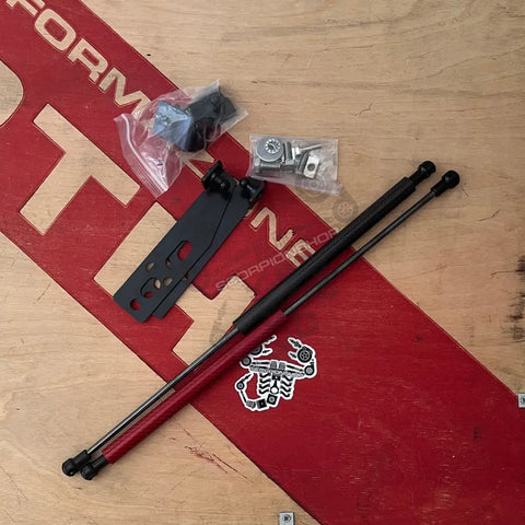 Aste alzacofano carbonio Fiat 500 Abarth Accessorio