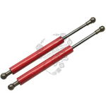 Aste alzacofano carbonio Fiat 500 Abarth Carbonio rosso Accessorio