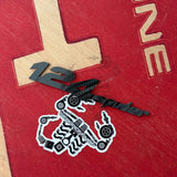 badge carbonio 124 Abarth - Accessorio