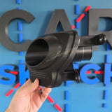Convogliatore griglia fari diurni 500 abarth - Pre restyling / Aperto dx + griglia sx - Accessorio