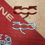 cover carbonio badge 500 plancia Abarth Accessorio