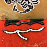 cover carbonio badge 500 plancia Abarth Accessorio