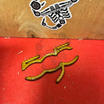 cover carbonio badge 500 plancia Abarth Golden yellow Accessorio