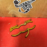 cover carbonio badge 500 plancia Abarth Golden yellow Accessorio